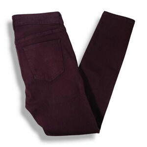 NWT Pistola Aline High-Rise Skinny Denim Ankle Jeans Sz. 27x27.50 Coated Sangria